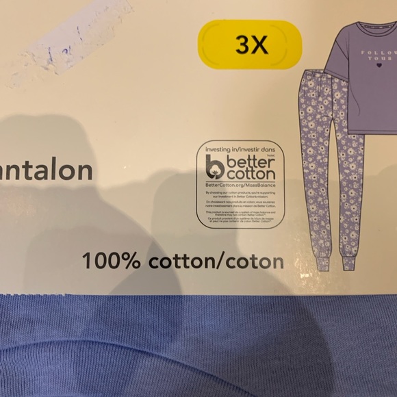 George Lavender Tee & Jogger Pajama Set NWT. 3X - Picture 4 of 8